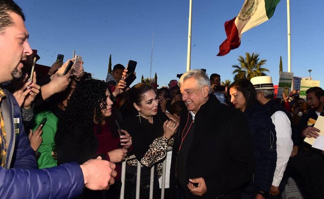 El presidente Andrés Manuel López Obrador durante su gira por Chihuahua y Sonora. (Foto: Cortesía Presidencia)