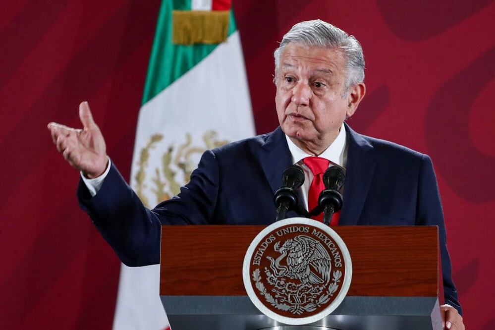 El presidente Andrés Manuel López Obrador durante su conferencia matutina / Diego Simón Sánchez. EL UNIVERSAL