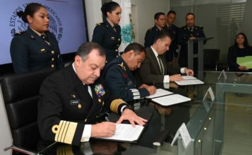 Sedena, Marina e Index Nacional firman convenio de colaboración 