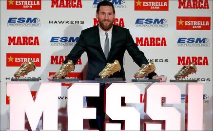 Lionel Messi recibe una quinta e histórica Bota de Oro