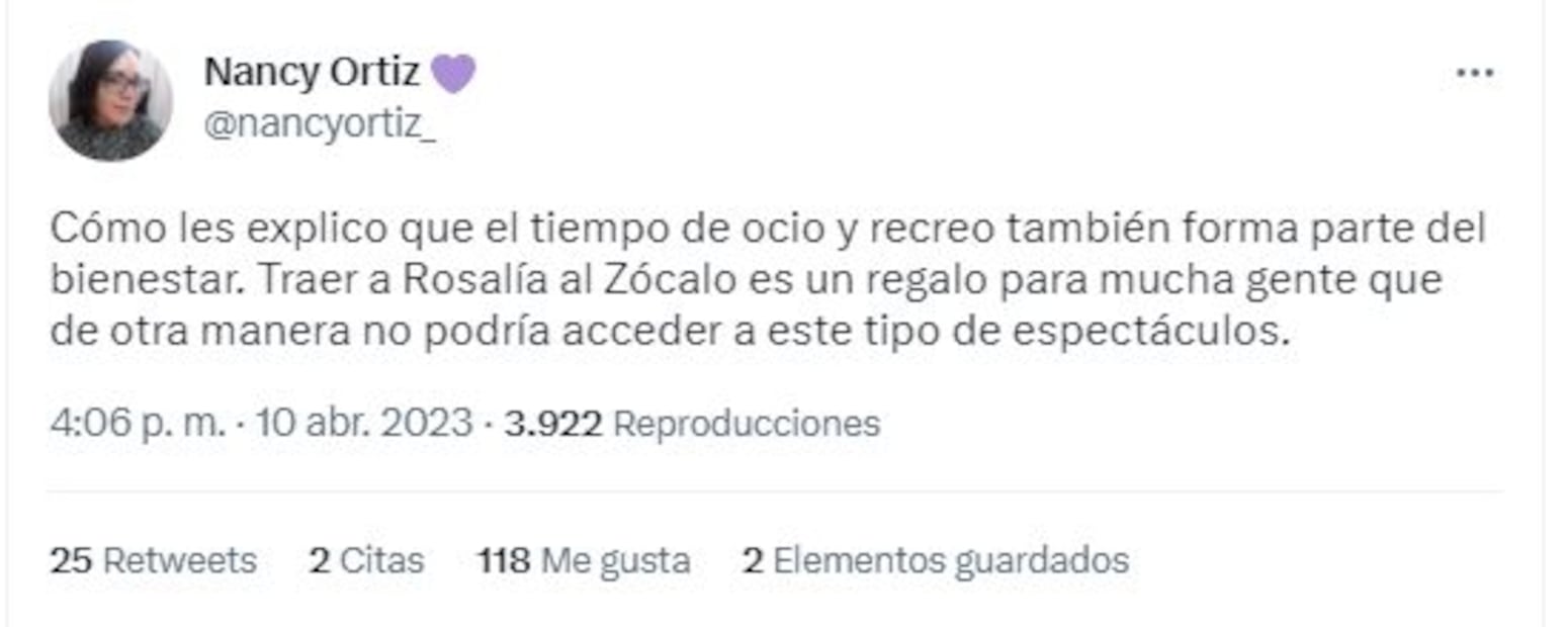 Reacciones por concierto de Rosalía en CDMX