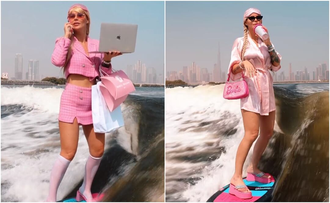 Barbie Dubái. Foto: Captura de pantalla de TikTok e Instagram @boss_baby001k