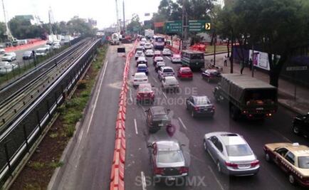 Obras complican vialidad en la México-Cuernavaca