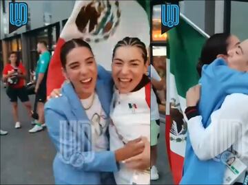 París 2024: El emotivo abrazo de Daniela Gaxiola y Antonieta Gaxiola tras el sexto lugar olímpico