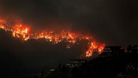 Incendios en Canadá: Así avanza el fuego en la Columbia Británica, en estado de emergencia