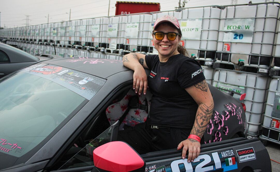 Natalia Priaz, la piloto que es feliz "quemando llanta" / Foto: Brenda Martínez - EL UNIVERSAL