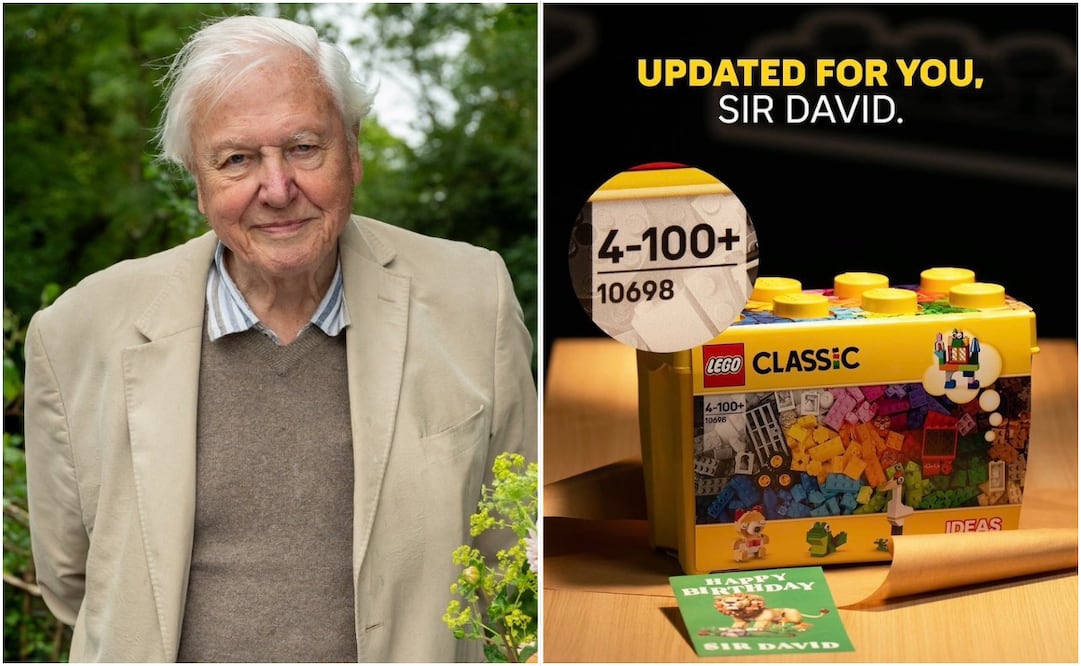 La marca danesa modificó un rango de edad en homenaje al divulgador y naturalista inglés David Attenborough. Foto: Instagram @LEGO