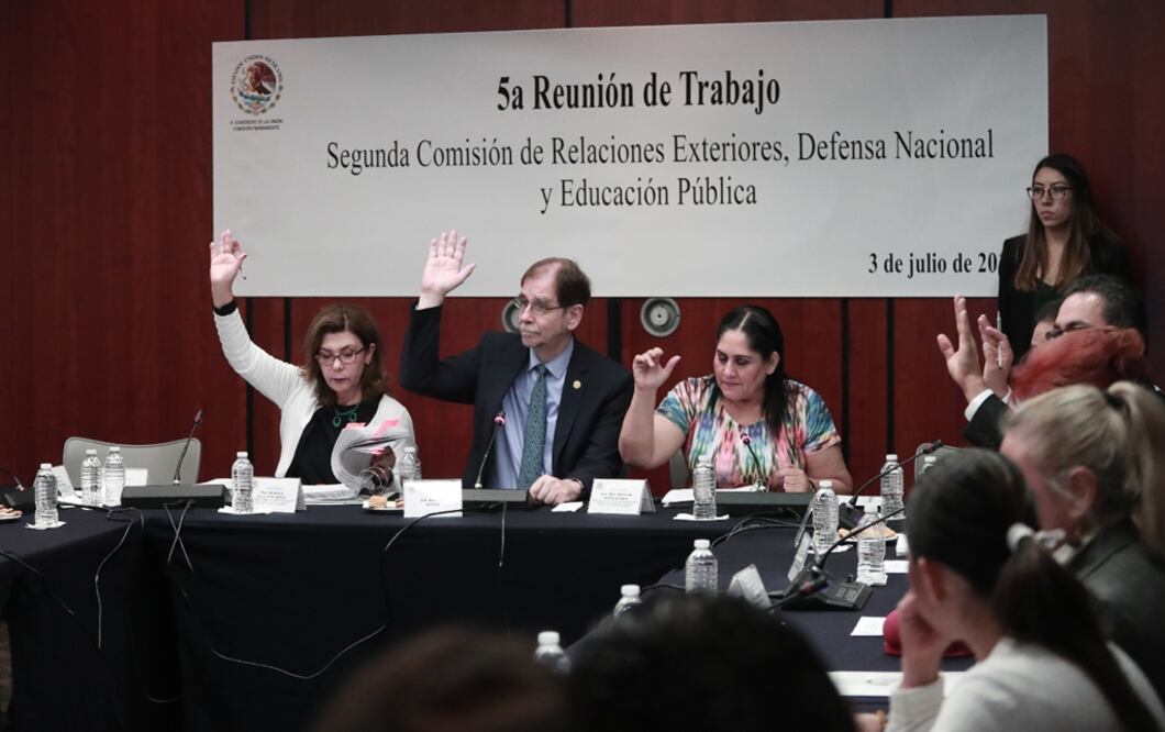 Agustín Basave Benítez, presidente de la Segunda Comisión de la Comisión Permanente del Congreso de la Unión. Foto: Alejandra Leyva/EL UNIVERSAL