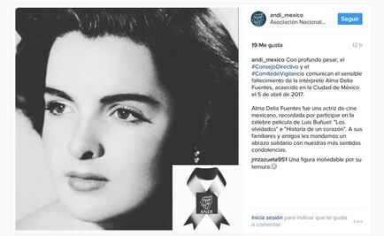 Muere Alma Delia Fuentes, actriz de "Los Olvidados"  