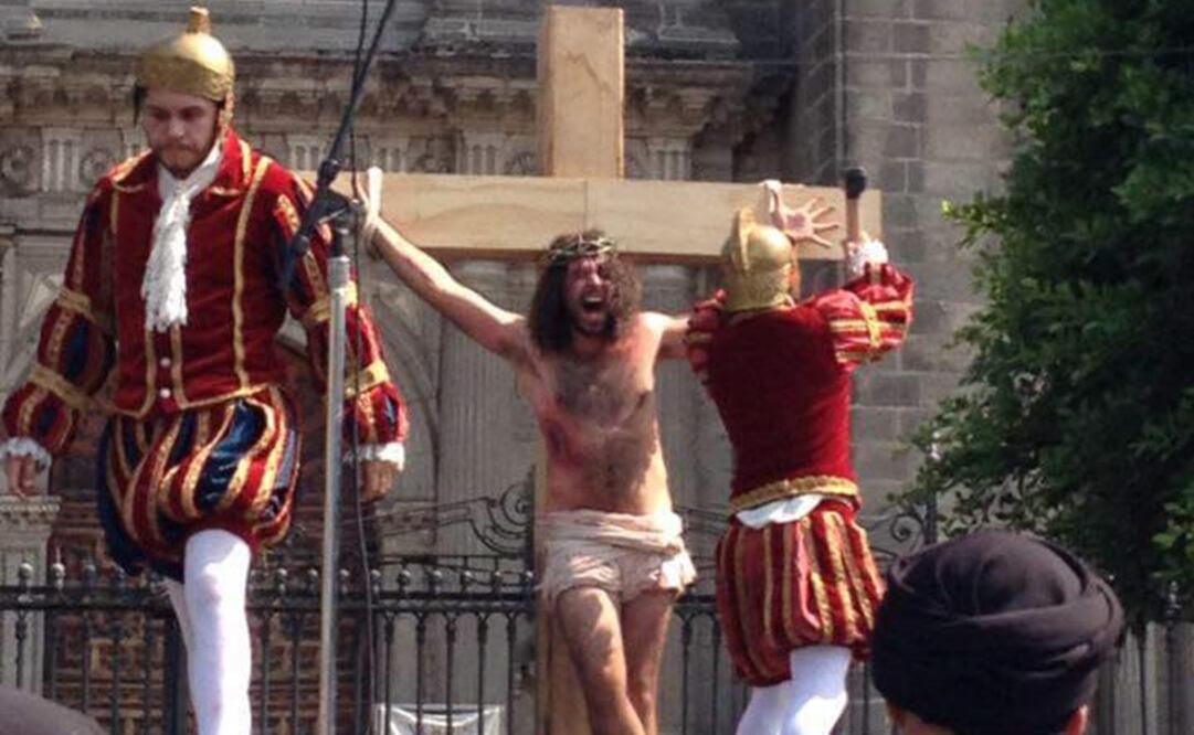 Representación del Viacrucis de la Catedral. Foto: Especial