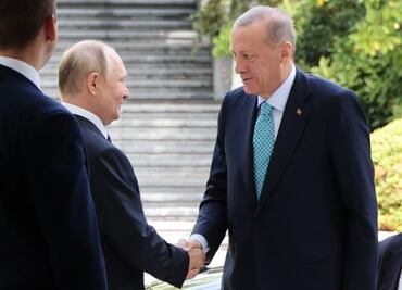 Putin y Erdogan hablarán de Ucrania durante cumbre en China, anuncia el Kremlin; "Turquía desempeña un papel importante", asegura
