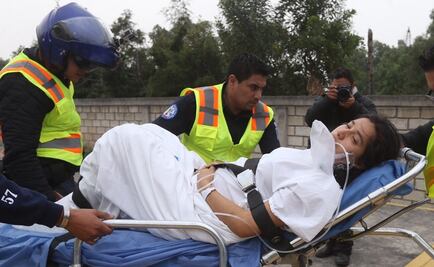 Trasladan en helicóptero a joven embarazada a Atizapán