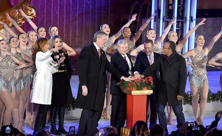 ​Encienden árbol de Navidad de Nueva York