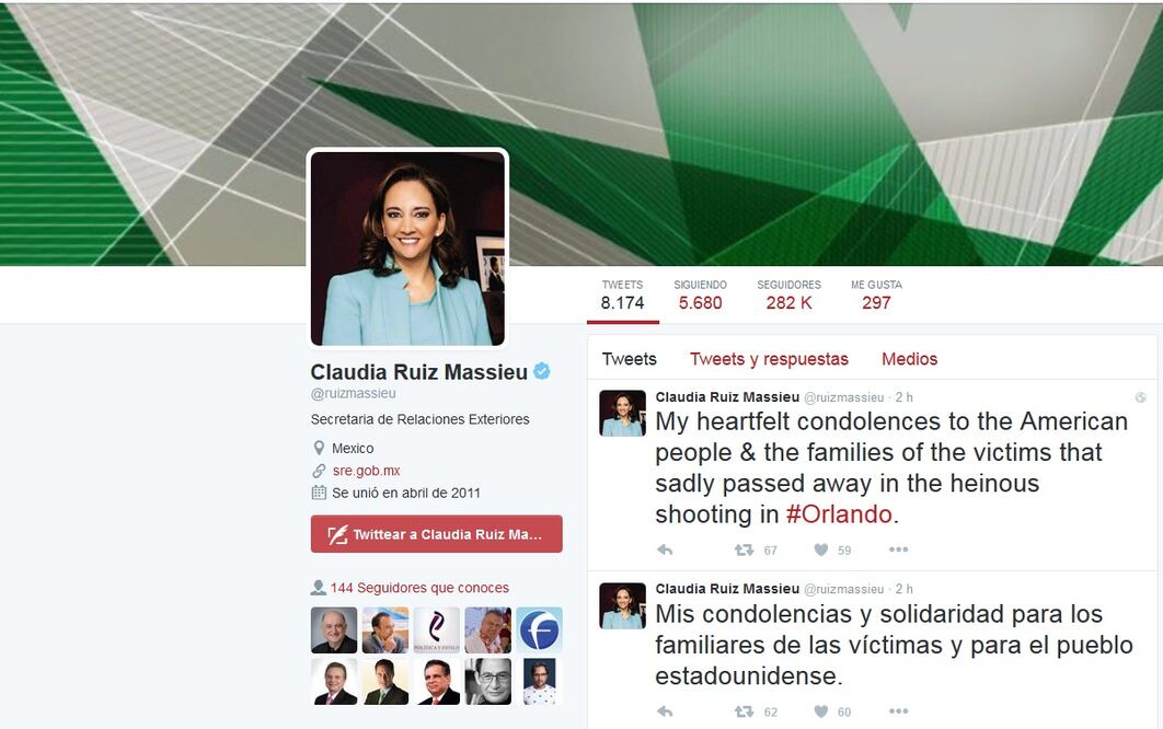 Imagen tomada del Twitter de Claudia Ruiz Massieu