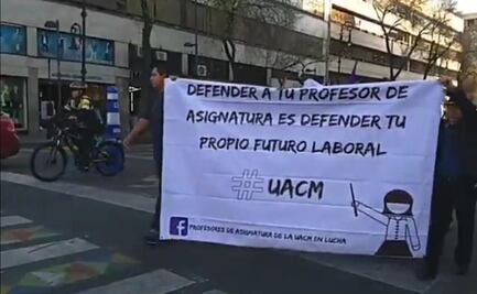 Profesores de la UACM exigen que se reconozcan sus derechos laborales