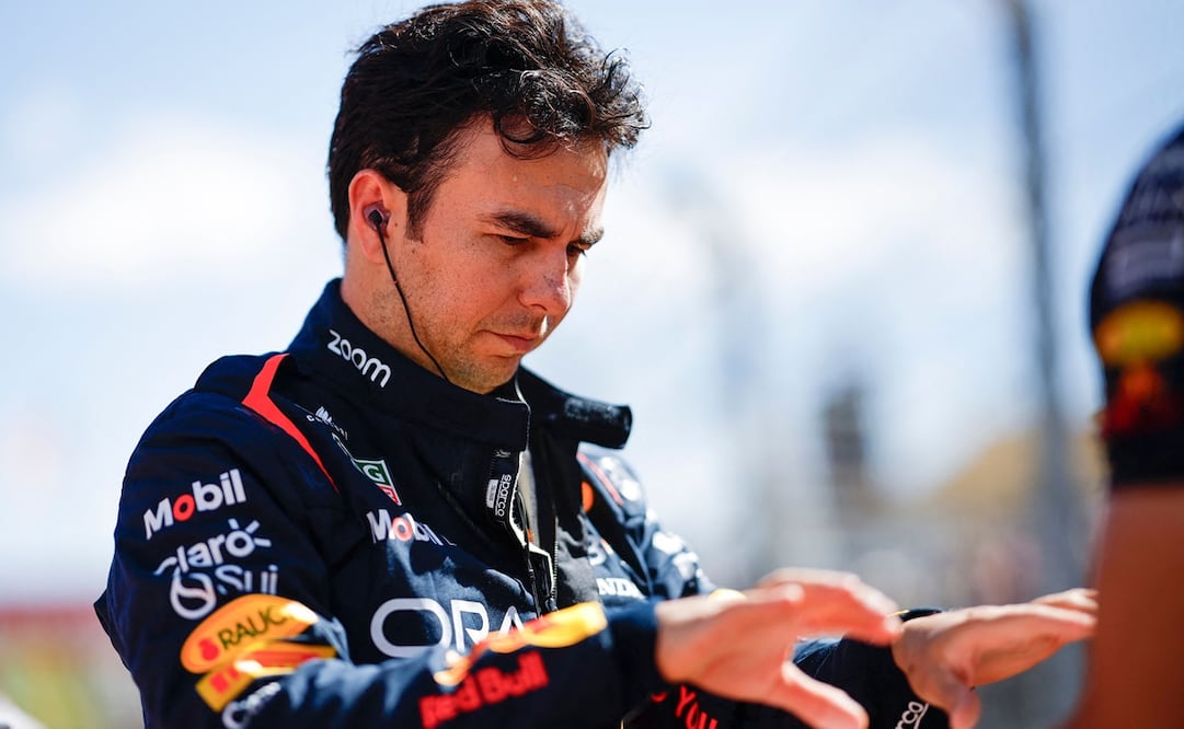 Checo Pérez, previo a la carrera del Gran Premio de Estados Unidos - Foto: AFP