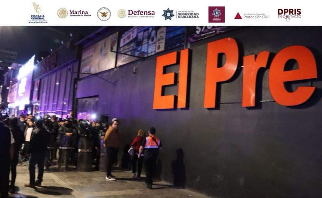 El mega operativo en antros en Puebla se realizó con el objetivo de prevenir y combatir acciones delictivas en la entidad (01/02/2025). Foto: Fiscalía de Puebla