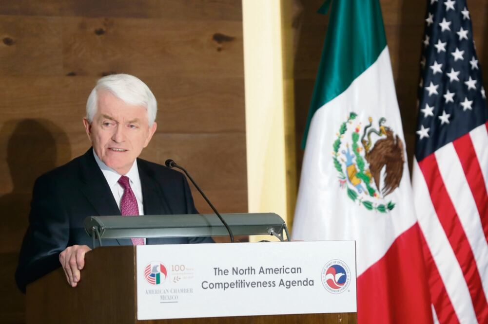 Daños. Según Thomas Donohue, sin el TLCAN, la competitividad de la industria de EU se vería afectada (ARCHIVO. EL UNIVERSAL)