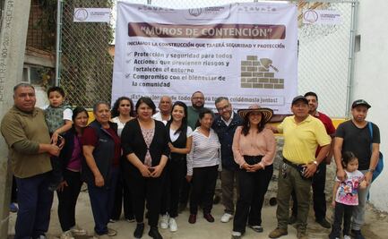 Magdalena Contreras refuerza zonas de riesgo ante lluvias; construyen muros y estabilizan taludes