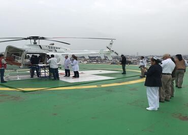 Realizan evacuaciones médicas en helicópteros que antes usaban gobernadores