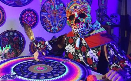 La obra de Cilau Valadez, en la 3° bienal de arte huichol