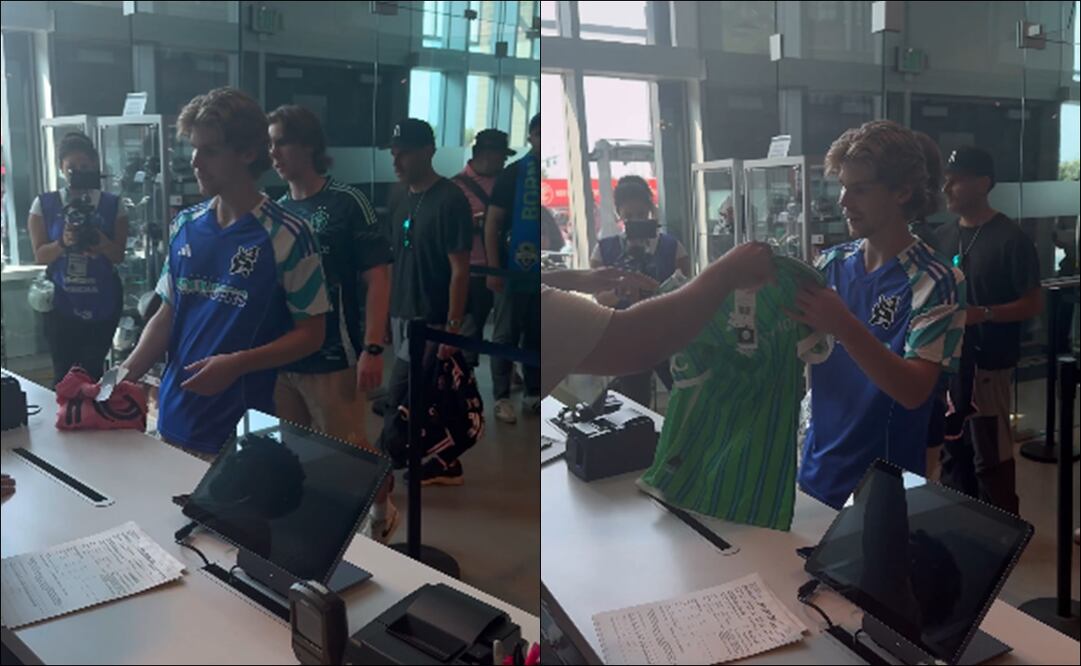Fans intercambian jersey de Lionel Messi en Seattle / Foto: Especiales