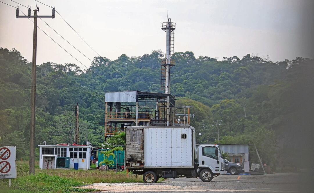 Desde agosto de 2019, Energía Ecorenovable, la empresa fachada que operaba como una planta de tratamiento de residuos industriales, comenzó a deforestar para construir una mini refinería en un terreno ubicado en Veracruz. Foto: Gabriel Pano / EL UNIVERSAL