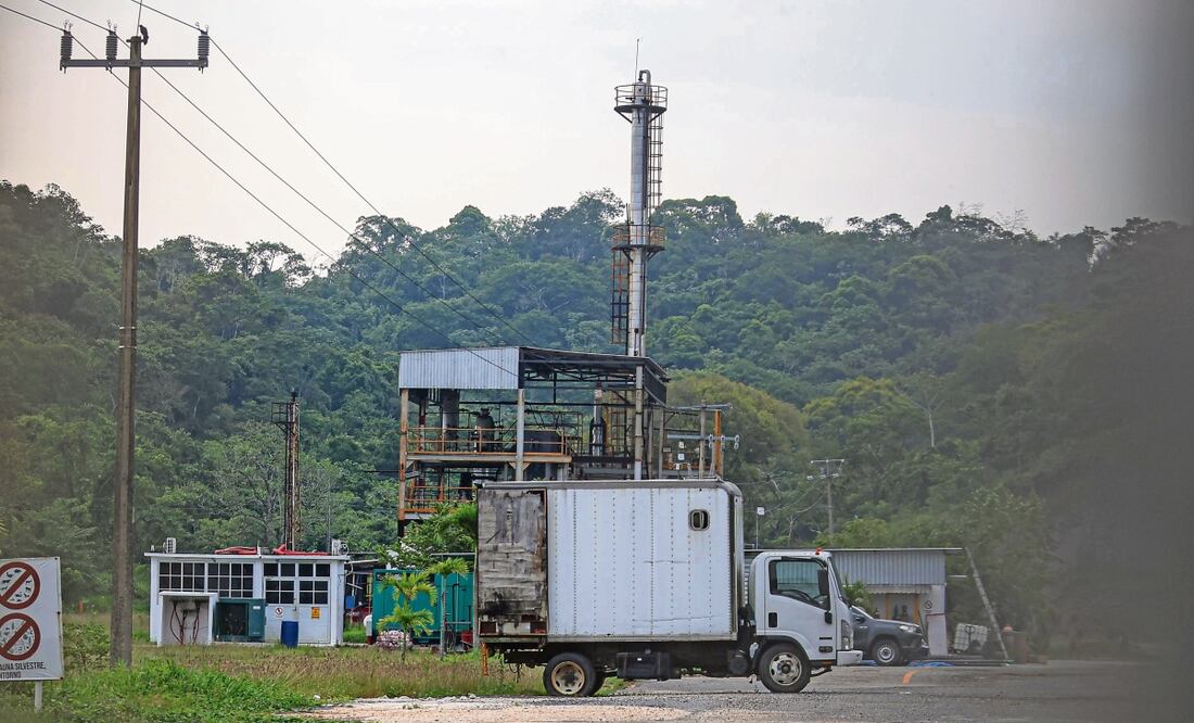 Desde agosto de 2019, Energía Ecorenovable, la empresa fachada que operaba como una planta de tratamiento de residuos industriales, comenzó a deforestar para construir una mini refinería en un terreno ubicado en Veracruz. Foto: Gabriel Pano / EL UNIVERSAL