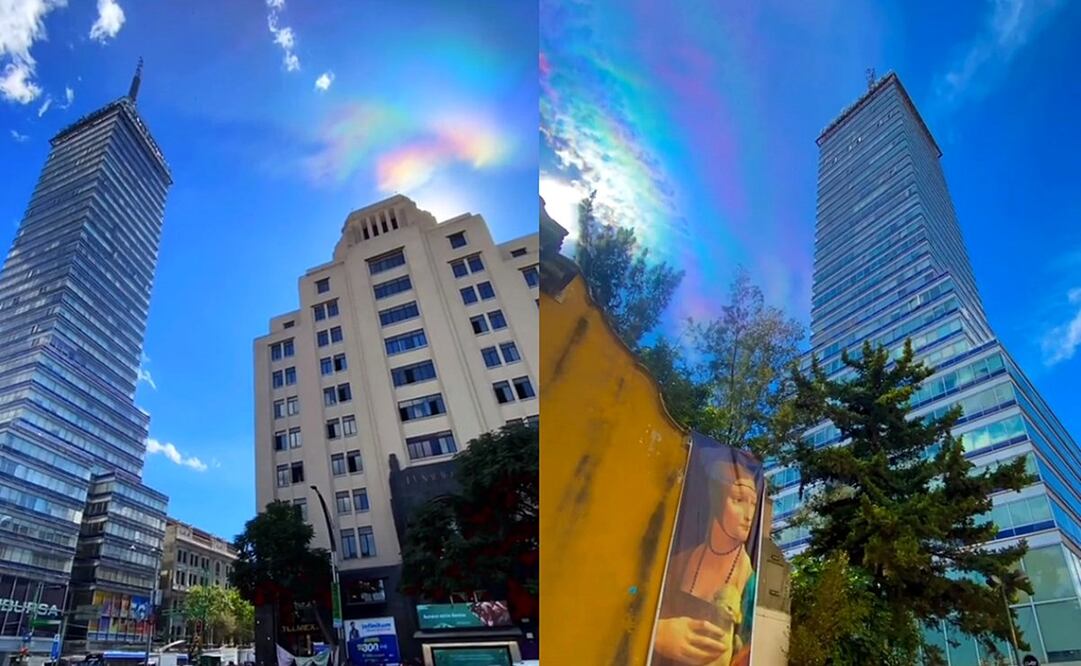 Al arcoíris de fuego también se le llama "nube iridiscente". Foto: TikTok