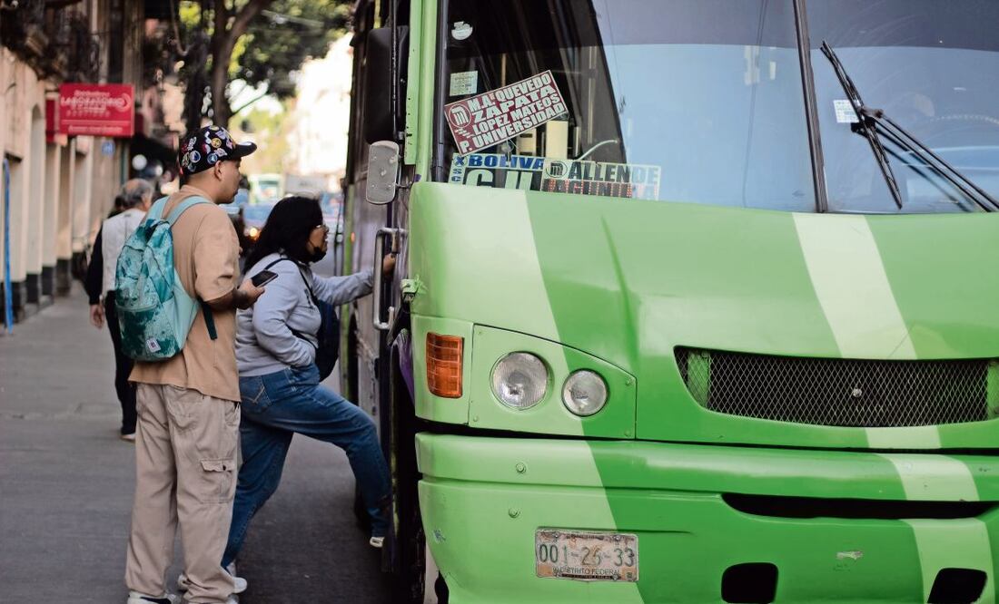 Aumento de un peso con 50 centavos aplica solo a microbuses y camiones. Foto: Fernanda Zamora / EL UNIVERSAL