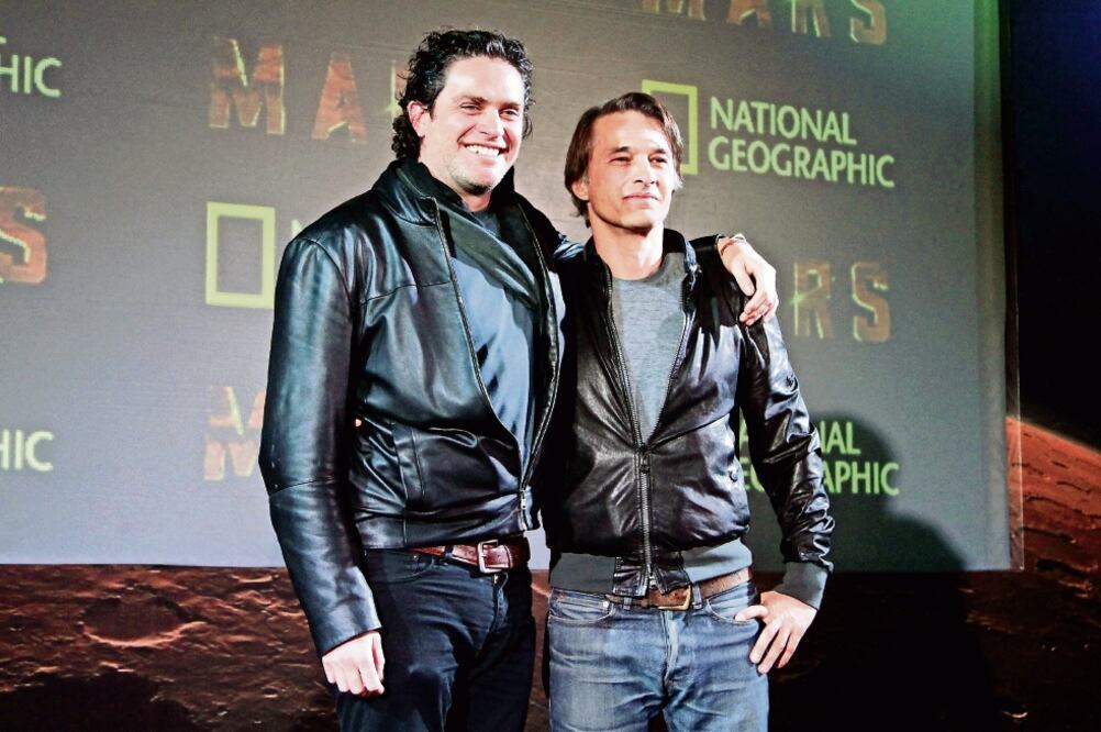 El director Everardo Gout y el histrión francés presentaron la miniserie (CARLOS MEJÍA. EL UNIVERSAL)