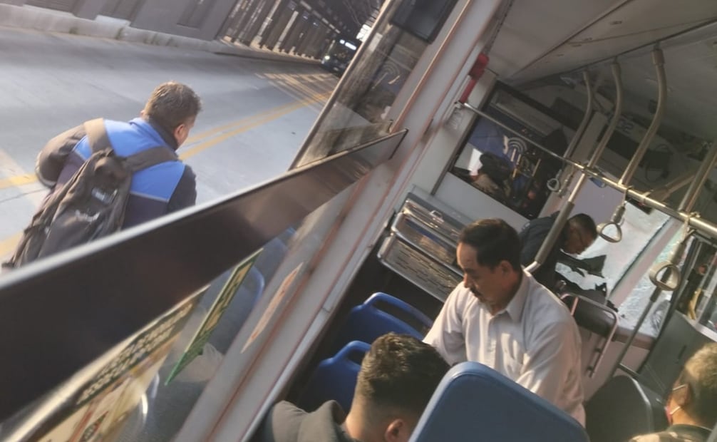 Accidente de una unidad del Trolebús Santa Martha-Chalco. Foto: especial