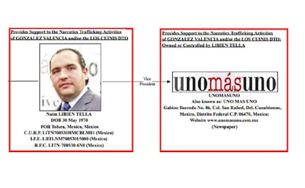 U.S. links Unomásuno newspaper to Los Cuinis