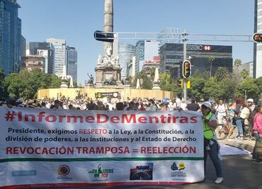 Marcha anti AMLO avanza sobre reforma; "no somos fifís", dicen