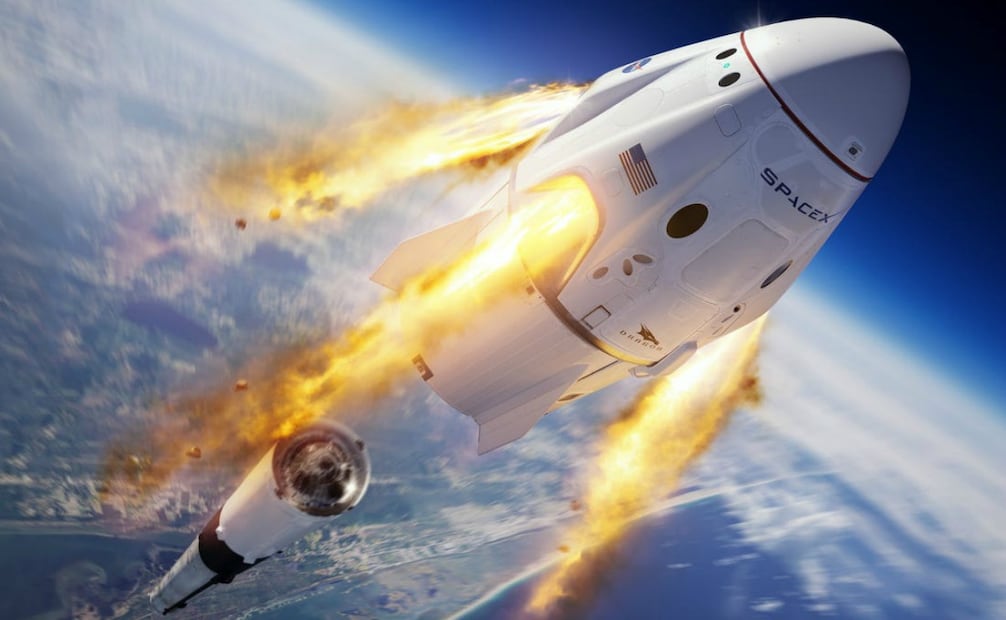 SpaceX fue la primera empresa privada en enviar una nave tripulada al espacio.