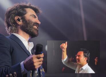 Sergio ‘Checo’ Pérez es ovacionado en concierto de Alejandro Fernández; “no’más porque no sabes cantar, si no te subo”