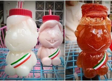 ¡Tiemblen licuachelas! Llegan los AMLitros, envases con la figura de López Obrador llenos de mezcal o cerveza