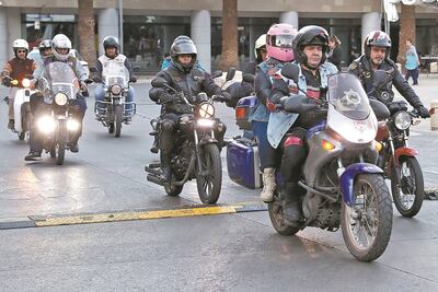 Motociclistas van contra violencia hacia mujeres
