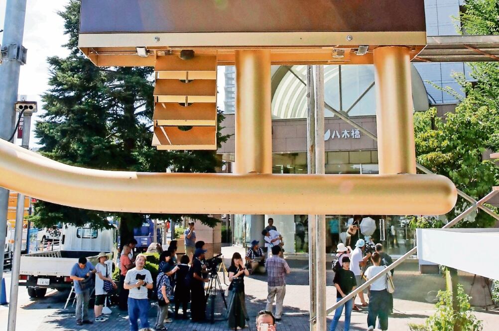 Histórico. En la ciudad japonesa de Kumagaya se registraron 41 grados (DAIKI KATAGIRI. AP)