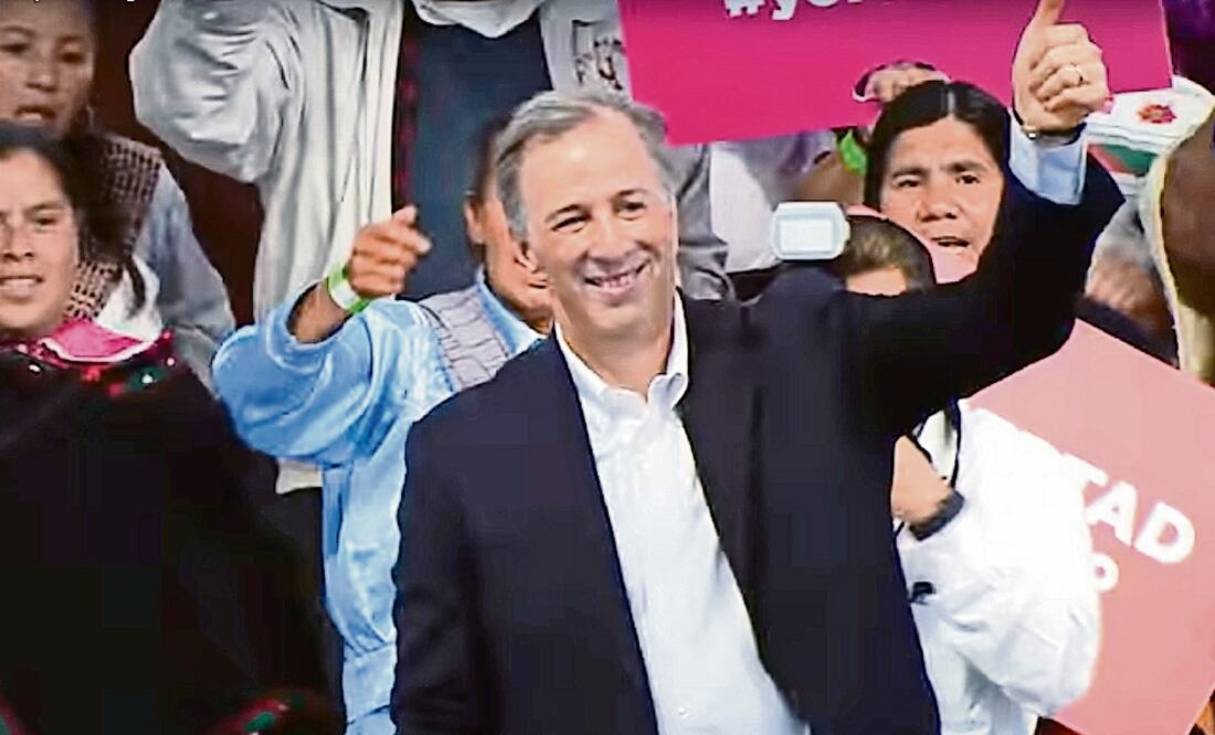 En el video promocional pautado “Ay, Pepe”, una cantante femenina promueve al candidato de la coalición Todos por México en ritmo tropical y con imágenes de sus adversarios Andrés Manuel López Obrador y Ricardo Anaya. Foto: TOMADA DE YOUTUBE