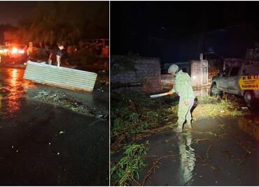 Tormenta y granizada deja afectaciones en Miguel Alemán, Tamaulipas; Ejército implementa Plan DNIII