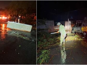 Tormenta y granizada deja afectaciones en Miguel Alemán, Tamaulipas; Ejército implementa Plan DNIII