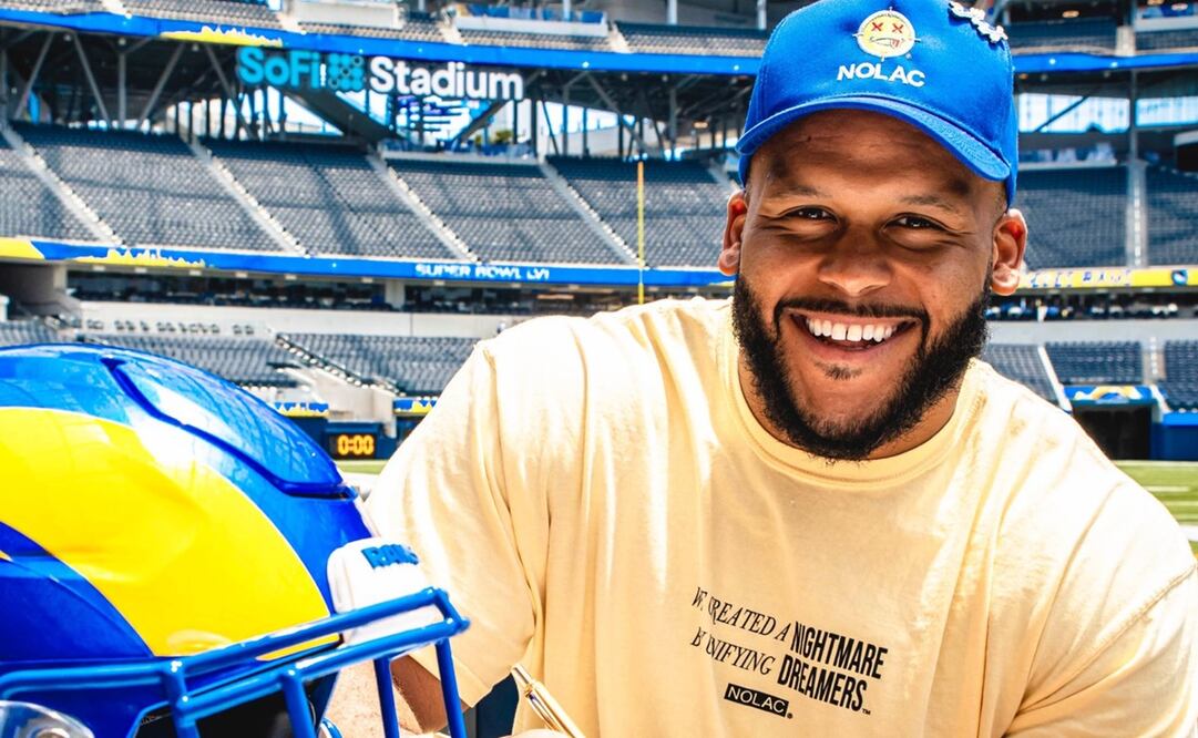 Aaron Donald extendió su relación con Los Ángeles Rams - FOTO: Twitter @RamsNFL