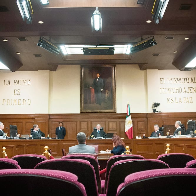 La propuesta fue presentada por el presidente de la Suprema Corte de Justicia de la Nación (SCJN), Luis María Aguilar (centro), para garantizar la responsabilidad en las áreas jurisdiccionales. Foto: ARCHIVO EL UNIVERSAL