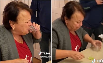 TikTok: Abuelita bebe tequila y su reacción se volvió viral
