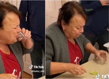 TikTok: Abuelita bebe tequila y su reacción se volvió viral