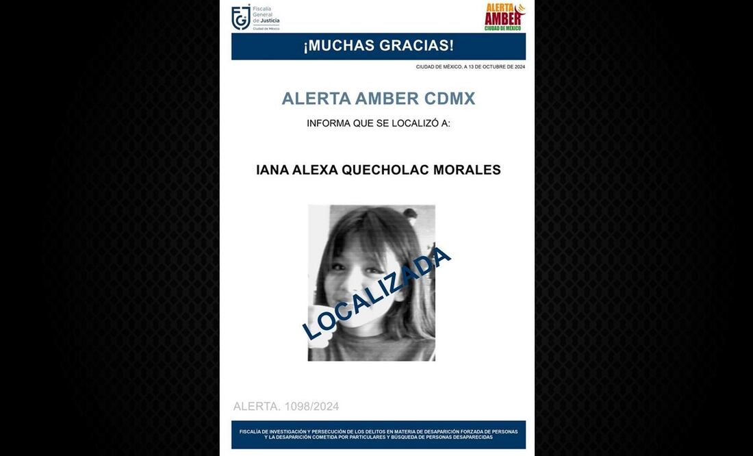 Localizan sana y salva a adolescente desaparecida en Tláhuac. Foto: Especial