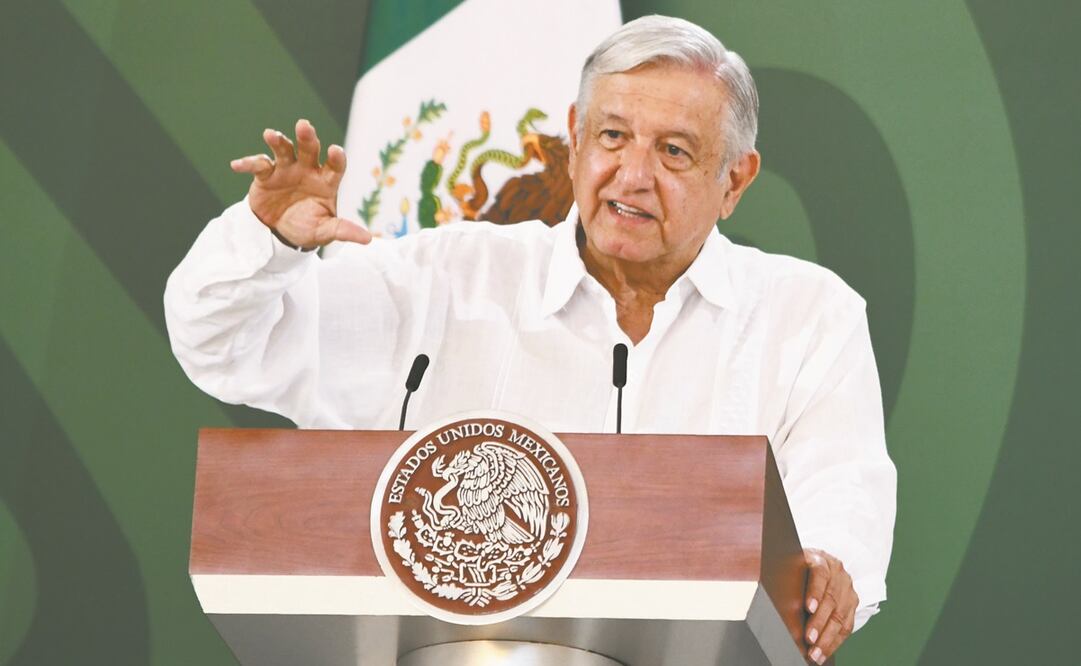 El presidente Andrés Manuel López Obrador aseguró que en su gobierno las Fuerzas Armadas han actuado de manera profesional y con respeto a los derechos humanos. Foto: Patricia Morales. EL UNIVERSAL