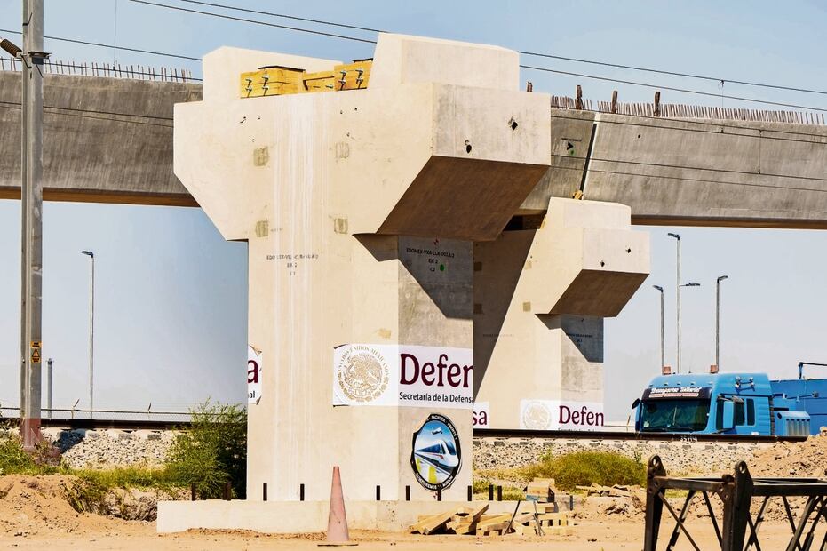 En octubre pasado, la Presidenta informó que el Tren México-Pachuca llevaba un avance de 9%. Foto: Osmar Alvarado / EL UNIVERSAL