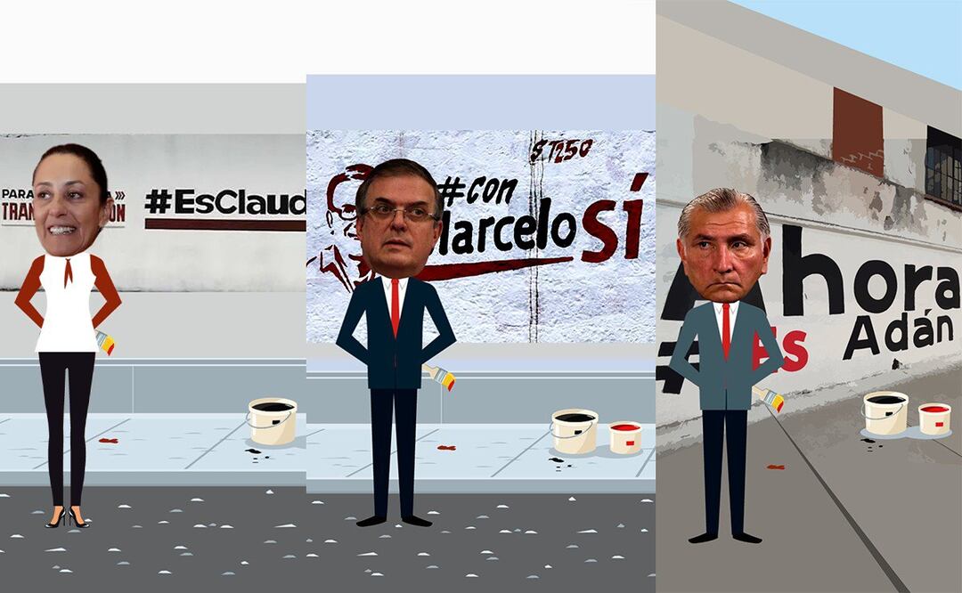 Corcholatas, la guerra sucia de espectaculares